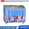 ice cream showcase display refrigerator glass slide top freezers